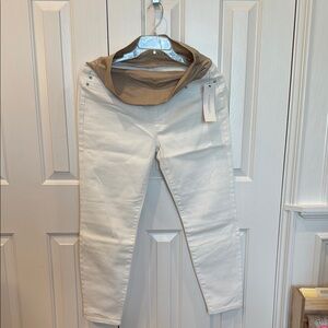 Liverpool Jeans Company Women's Kay Maternity Ankle Skinny Jeans in White